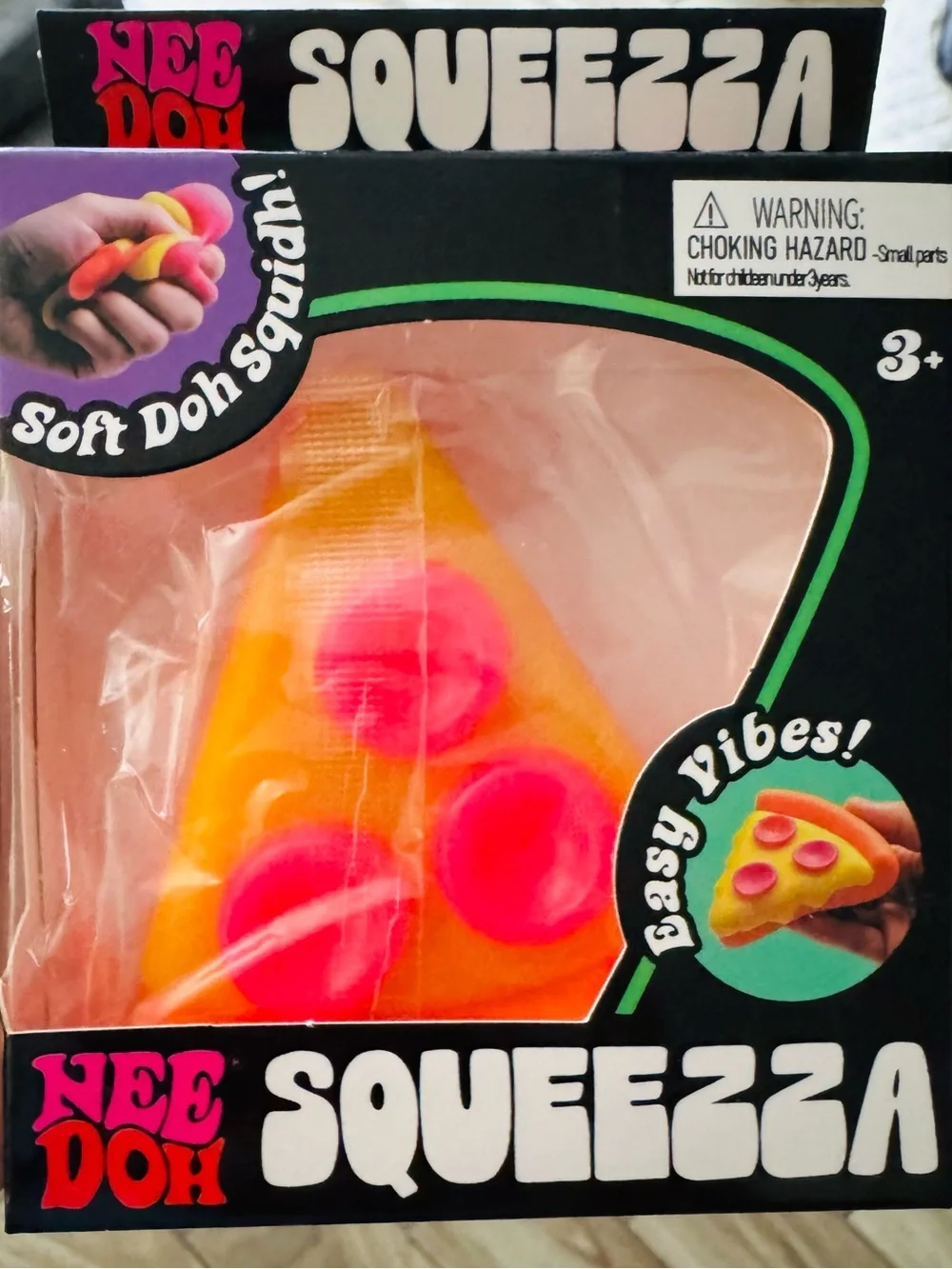 Pizza Slice Stress Toy - Orange & Pink